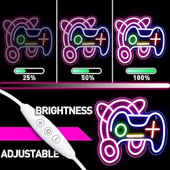 Amazon.co.jp: eoxuefo ゲーミングヘッドセット ネオンサイン 調